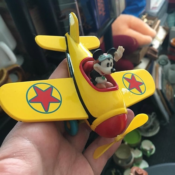 Vintage Die Cast M I C K E Y Toy plane - Picture 2 of 3
